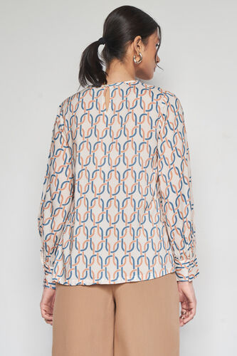 Print Picnic Top, Cream, image 4